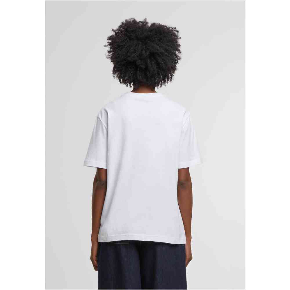 Miss Tee - Butterfly EMB Dames T-shirt - Wit